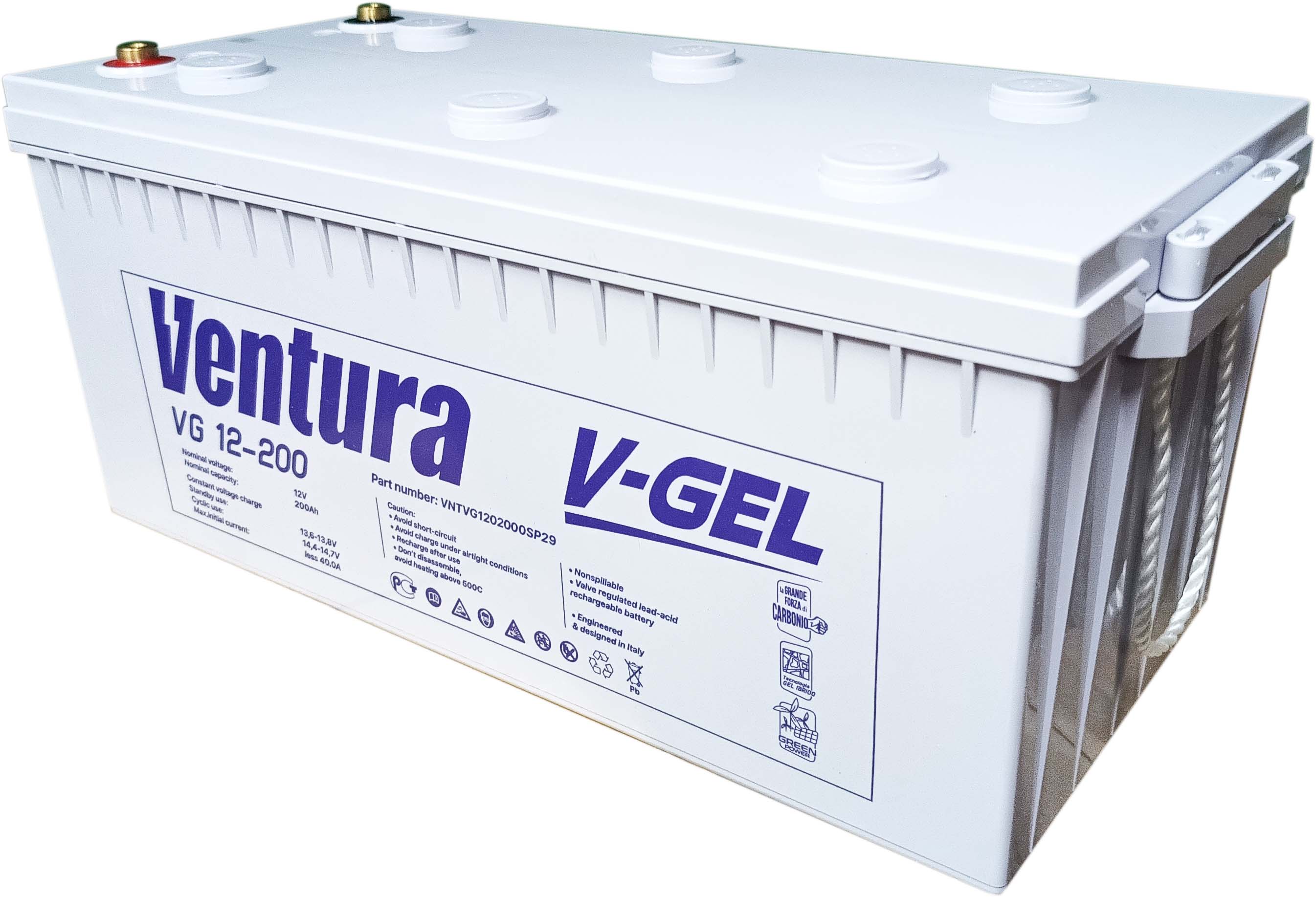Промисловий акумулятор VENTURA GEL 12B 200 A*h